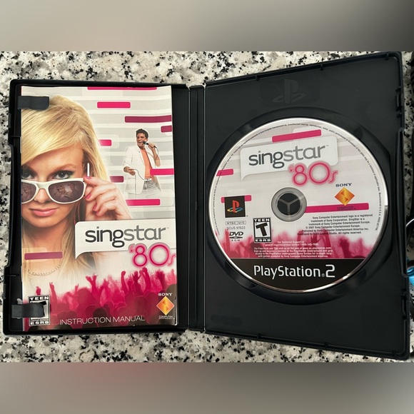 Singstar microphone set, Singstar 80s, 90s & Pop Volume 2 - PlayStation 2 - Picture 3 of 4